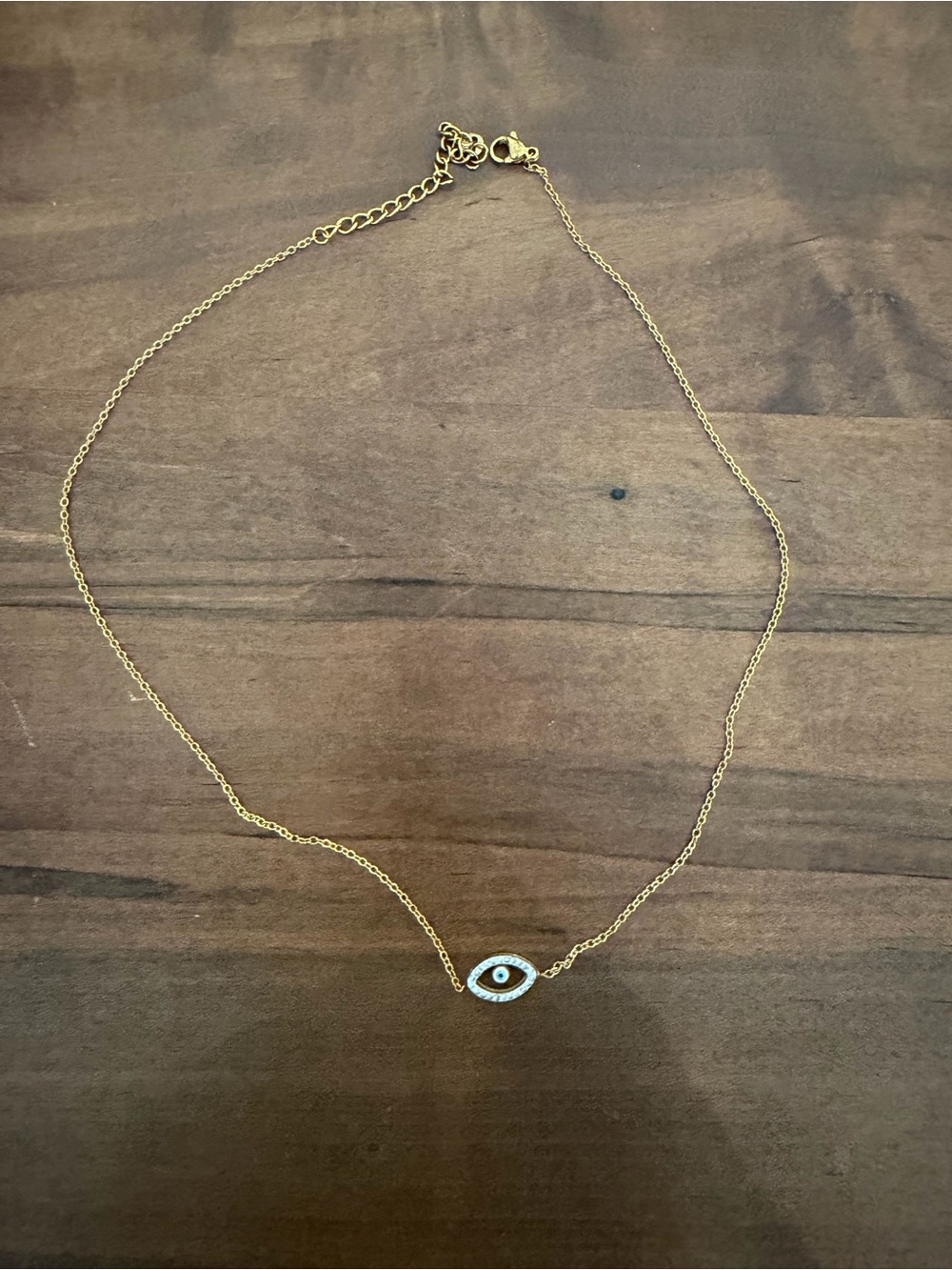 Gold Evil Eye Necklace - Women Jewelry